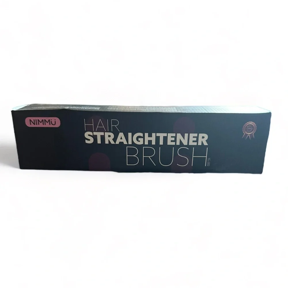 Ionic Hair Straightener Brush, Flat Iron 5 Temps, Ceramic Straightener Comb